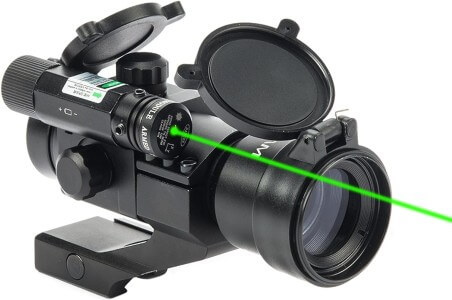 Hiram 1X30 Green Red Dot Sight with Laser